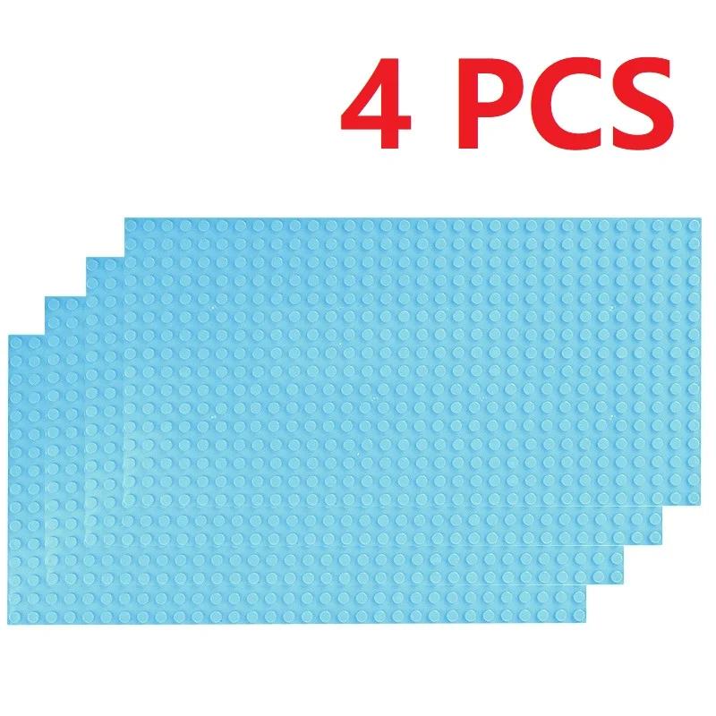 4Pcs BasePlates 32x32 16x32 Dots Classic Base Plates Blocks Plastic Building Bricks Assembly Compatible Brand Friends City MOC