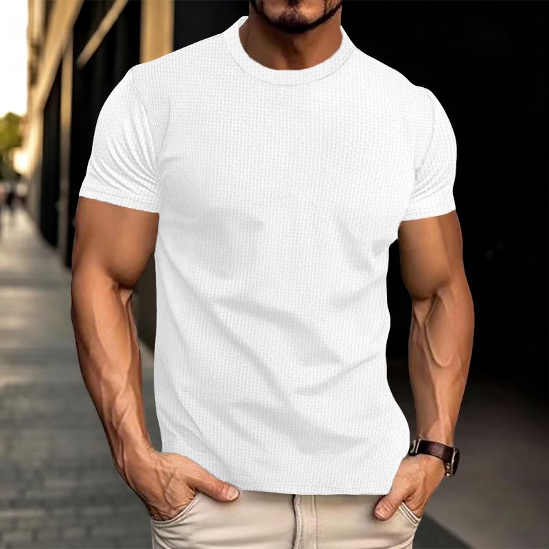 Men S Summer Loose Breathable Quick Dry Short Sleeve T Shirt S белый