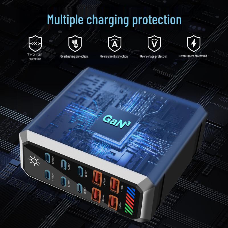 660W Gallium Nitride Multi-Port Fast USB Desktop Charger