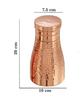 TreegoArt Pure Hammered Bedroom Jar/Pot Copper Water Bottle For Home And Kitchen - Pack Of 1 (1000 Ml )