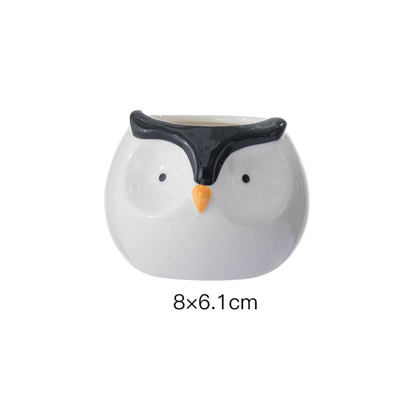 Cartoon Animal Cat Dog Ceramic Vase Small Plant Potted Plant Office Desktop Cat Dog Vase Gift Living Room Countertop Decoration
