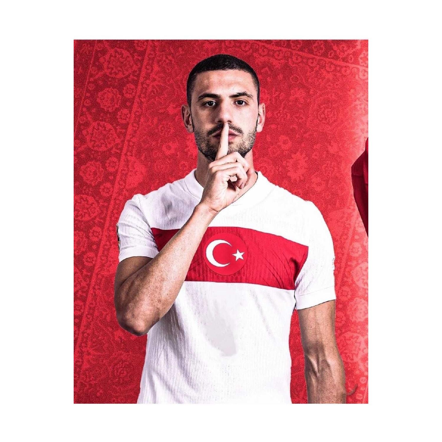 

Trkiye Euro 2024 Merih Demiral Home Jersey (white) S белый