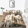 2023 New Style Wolf Print Bed Quilt Cover Comforter Duvet Covers Breathable Kids Friend Gift Cool Creative Home Decor Washable Bedclothes