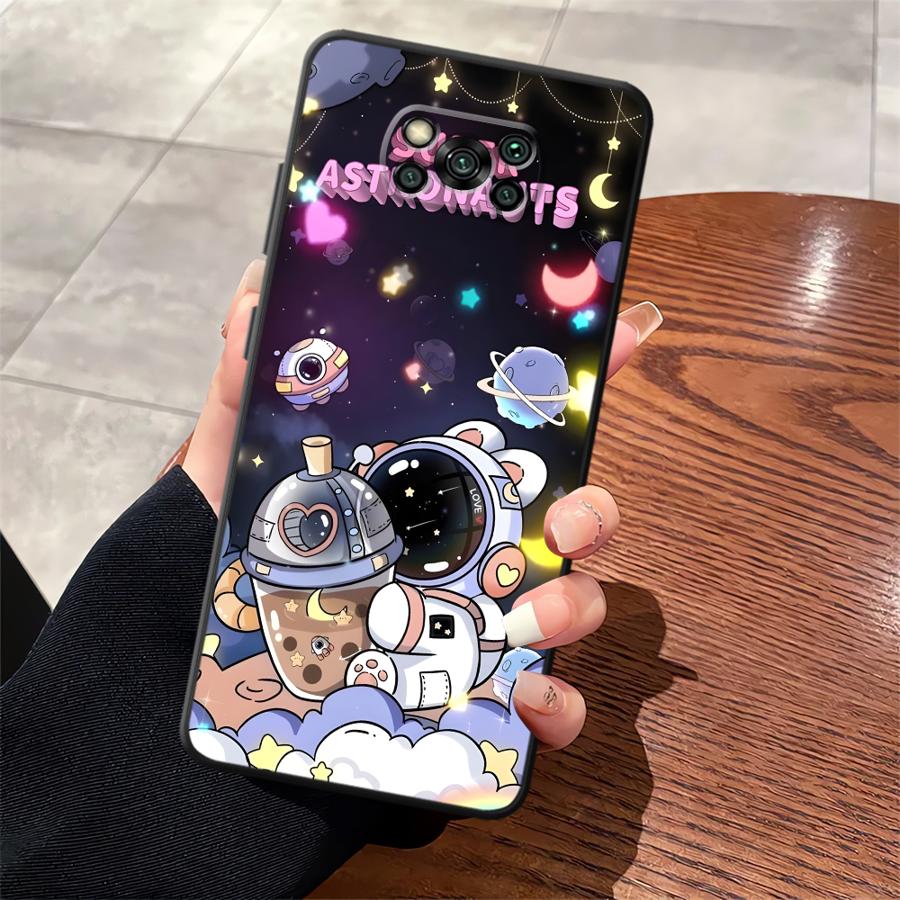 

Мультяшный чехол-астронавт для Xiaomi Poco F8 X3 X4 X5 X7 Pro F3 C71 M5 F1 C50 M3 M4 M7 C75 C61 Funda Чехол для телефона Poco x7