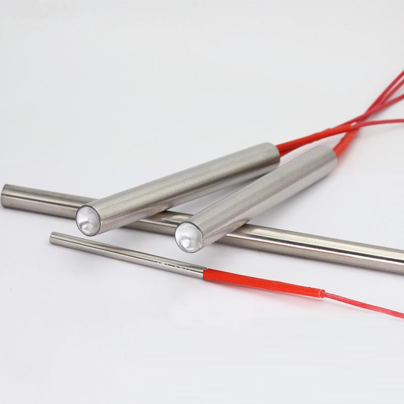 12*30/35/40/50/60/70/80/90mm 220V 100W 150W 200W 250W 300W Element grzejny do formy cylindrycznej Rura Grzałka nabojowa z jednym końcem