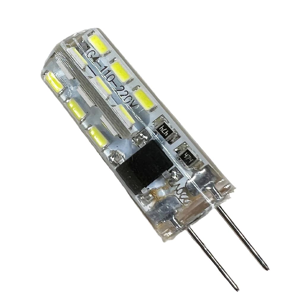 5pcs G4 Led Light Bulbs 24Leds Bulb 220V 2W Silicone Lamp Dc 12V 3000K 4000K 6000K Bombillas 3014Smd for Room Chandelier