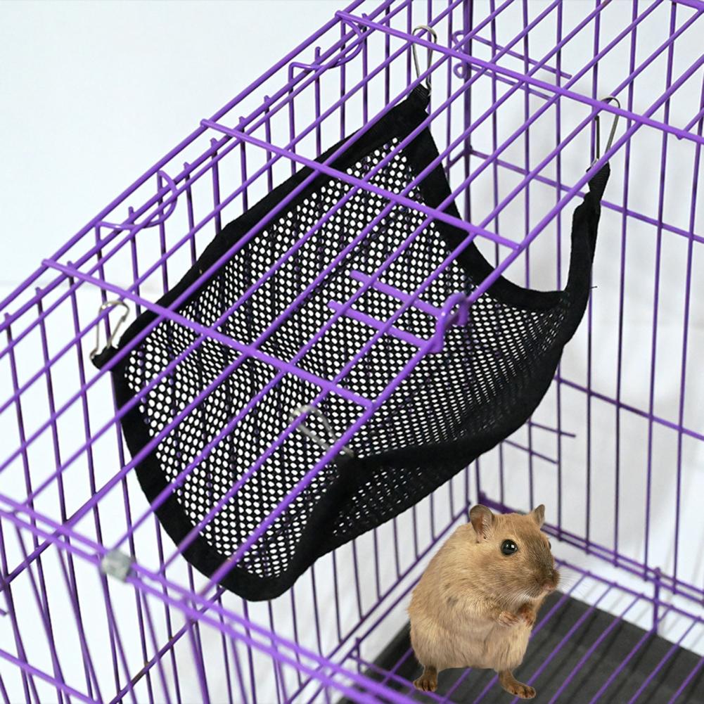 Hamster Hammock Swing Toy Breathable Mesh Hanging Bed Summer Small Animal Sleeping and Resting Bed Cage Accessories