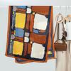 New women's print graffiti contrasting scarf scarf, fashionable autumn and winter thin shawl with sunscreen silk scarf
