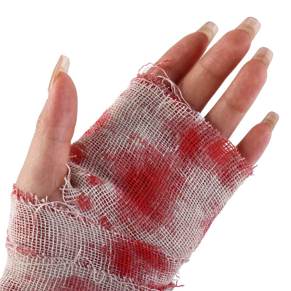 Decor for Home, Party Halloween Props Blood Bandage Haunted House Supplies Blood Gauze Cloth
