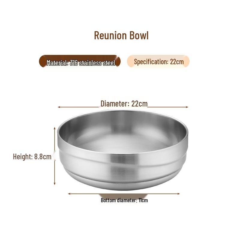 SPSR 316 Stainless Steel Family Soup Bowl Set