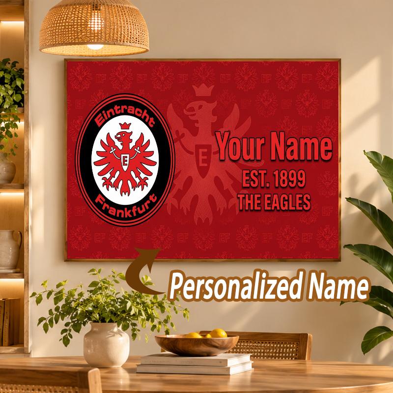 Custom Name Eintracht Frankfurt 5D Diamond Painting Personalized Full Drill Diamond Art Kit Gift