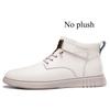 Mens Casual Leather Boots Fashion Ankle Short Boot Winter Super Warm Plush Big Size 47 48