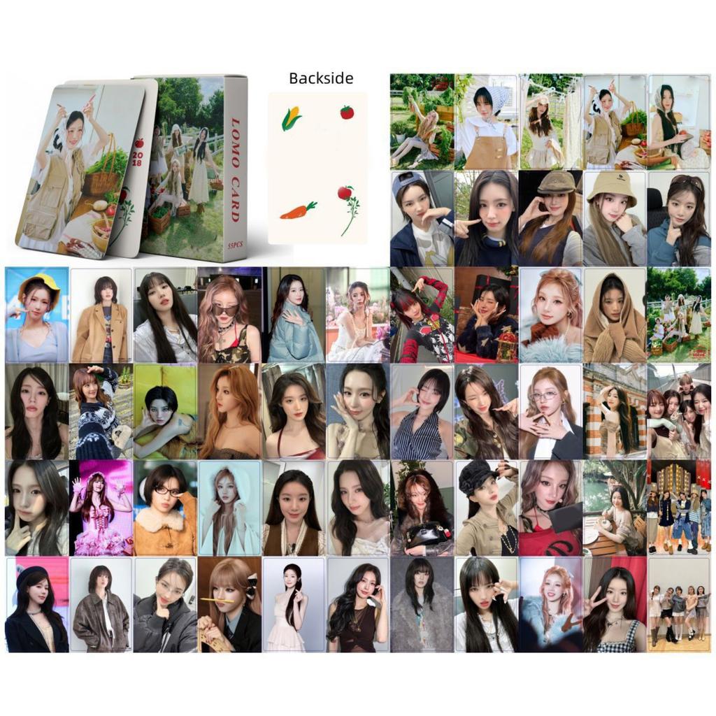 55 Kleine Fotokarten mit Stars, Merchandise und LOMO Sammelkarten.