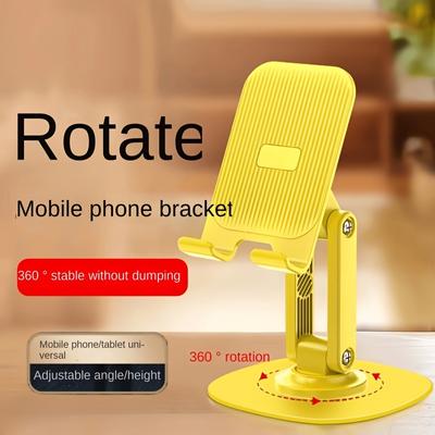 Universeller Metallfuß 360 Grad drehbar Höhenverstellbarer Teleskop-Desktop-Handyhalter Kompatibel mit allen Handys und Tablet iPad