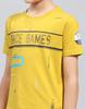 Monte Carlo Boys Yellow Printed Round Neck T-Shirt