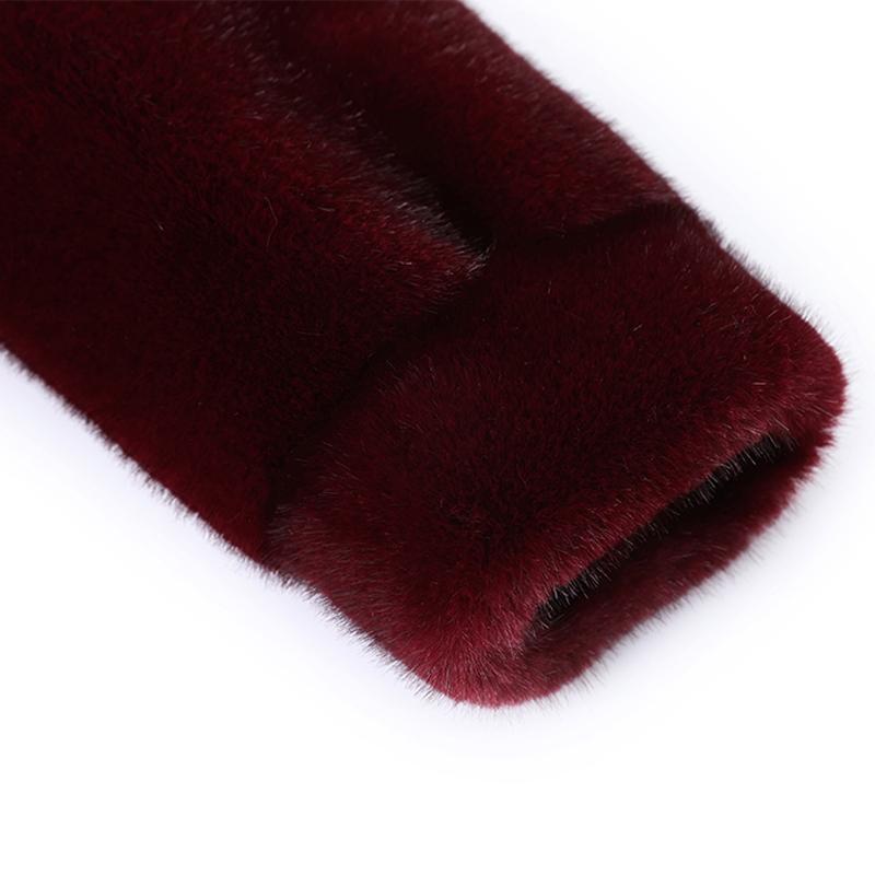 Luxurious Winter Faux Fur Jackets for Women Thick Warm Outerwears Elegant Middle-aged Women's Fur Coat