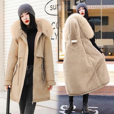 2023 New Plus-down Overcomes Down Jacket Women's Mid-length Loose Jacket Winter Jacket