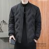 Winter Cotton-padded Jacket Men's Fashion Loose Baseball Collar Velvet Thickened Cotton-padded Jacket Winter Cotton-padded Jacket Public Version