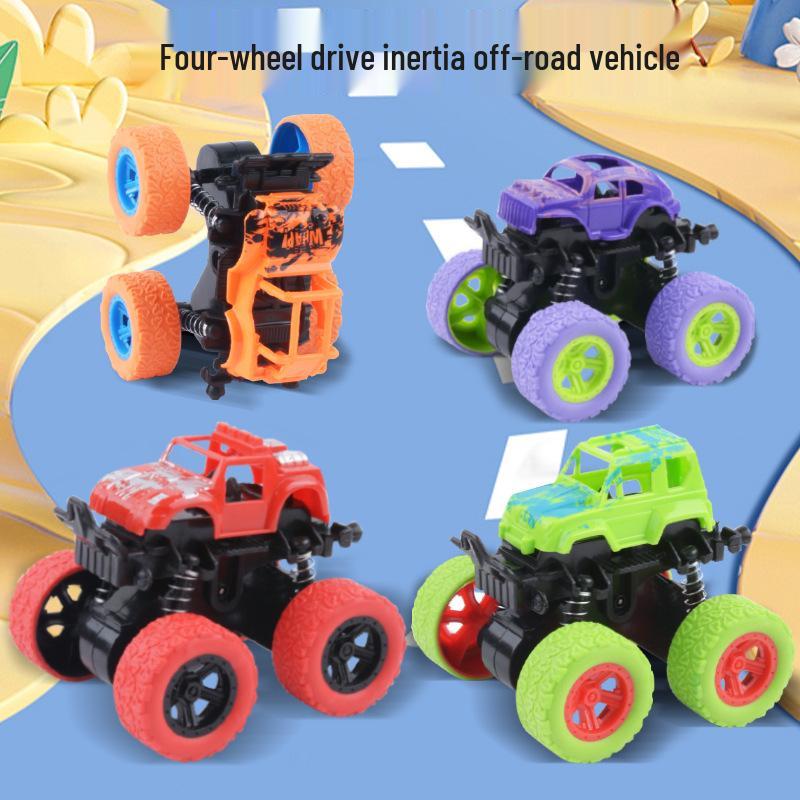 Children's Four-Wheel Drive Off-Road Stunt Car - Durable Inertial Toy Model