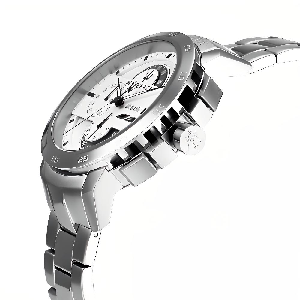 Maserati R8873619004 Ingegno Chronograph White Dial Men's Watch
