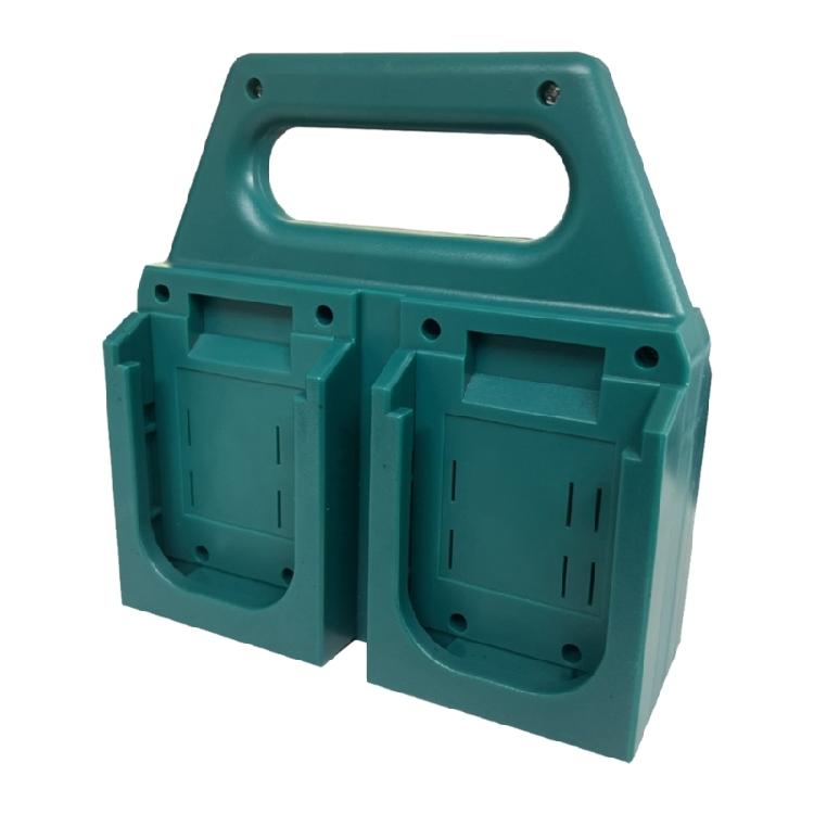 Multiple Cell Plastic Battery Organizers For 18V Batteries Holds 4/6Units Sturdy Storage Rack Space Saving Holders