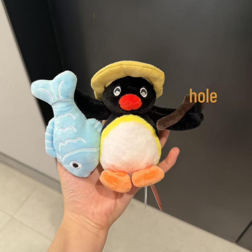 Genuine Penguin Family Bag Charm - Autumn/Winter Series Plush Toy Keychain