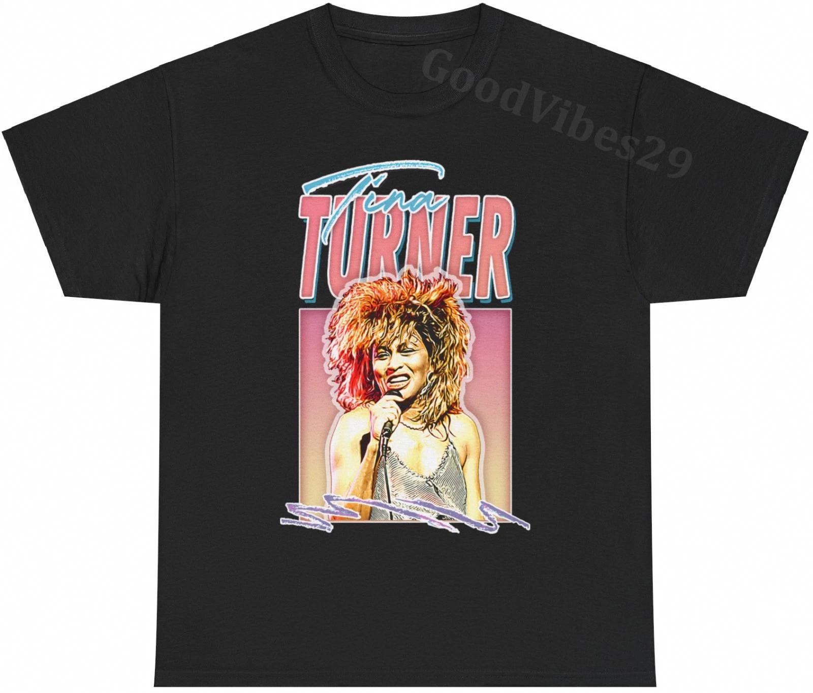 Tina Turner Aesthetic Vintage Rock Music Gift 90s T-Shirt S-5XL Men Women Unisex XS