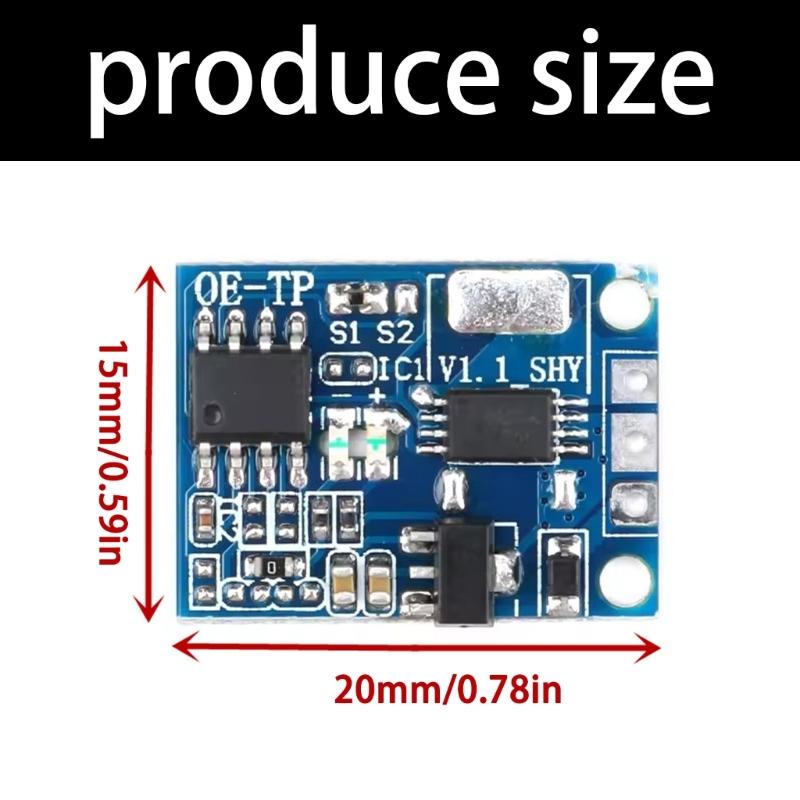 Digital Capacitor Touch Sensors Switching Board Supports 5V To 20V Input For LED Light Stepless Dimming Applications
