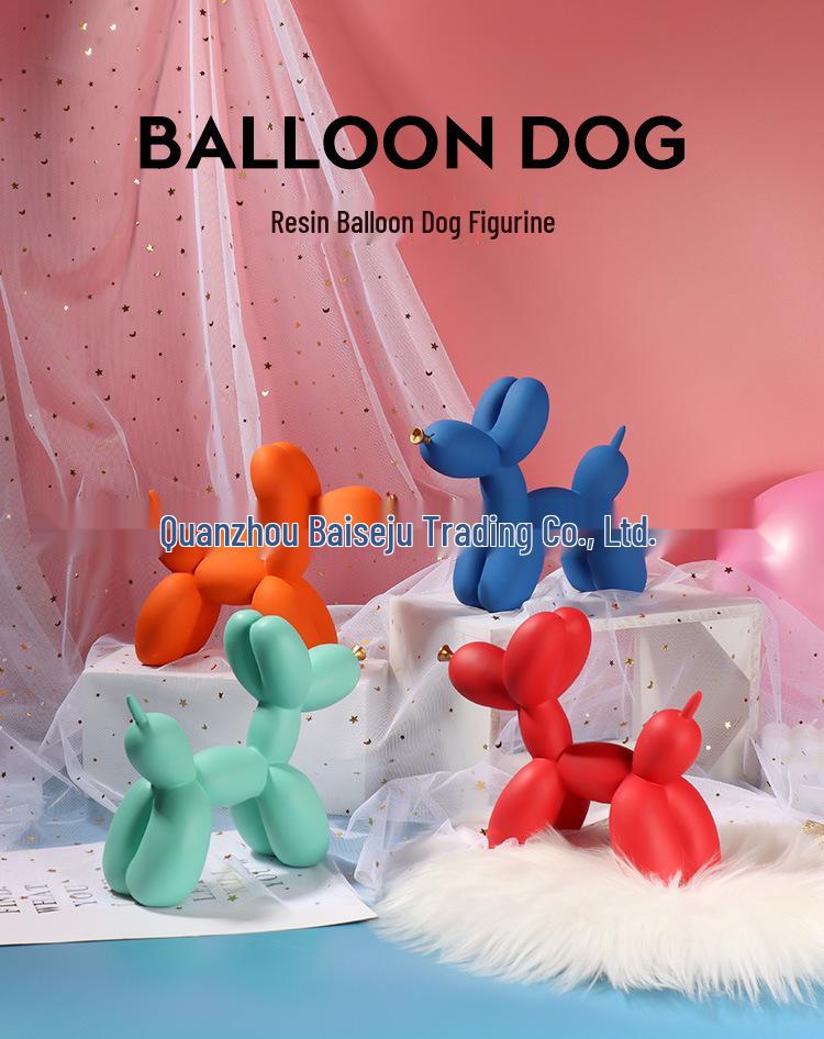 Nordic Creative Resin Balloon Dog Figurines - Home & Wine Cabinet Decor