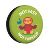 Custom Cute Sloth Not Fast Not Furious Tire Cover 4WD 4x4 RV Spare Wheel Protector for Toyota RAV4 Prado 14" 15" 16" 17" Inch
