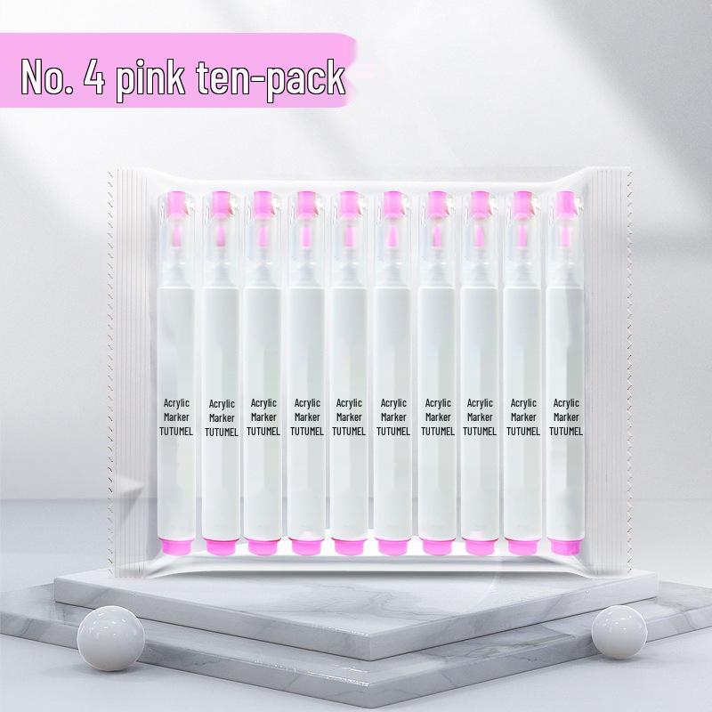 Single Color 36-Pack Waterproof Art Markers - Black, White, Red Opaque - Ideal for Kids' Painting