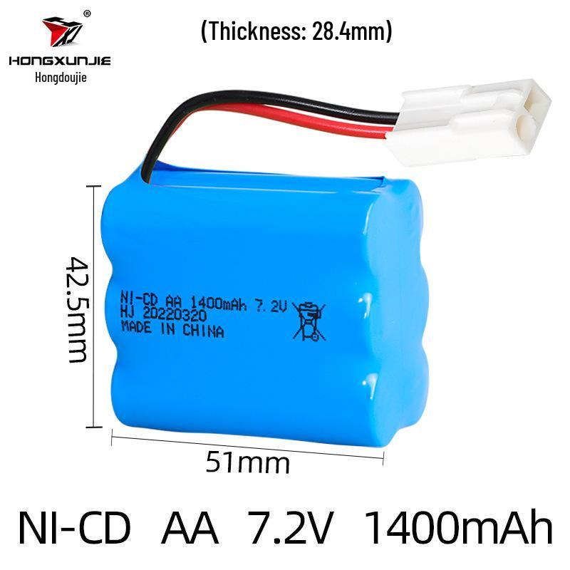 7.2V 1400mAh NiCd AA Rechargeable Battery Pack for Remote Control Cars