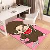 Cute Monchhichi Monkey Carpet For Playroom Bedroom Living Room Sofa Home Decor Kids Game Area Rug Nonslip Floor Mat