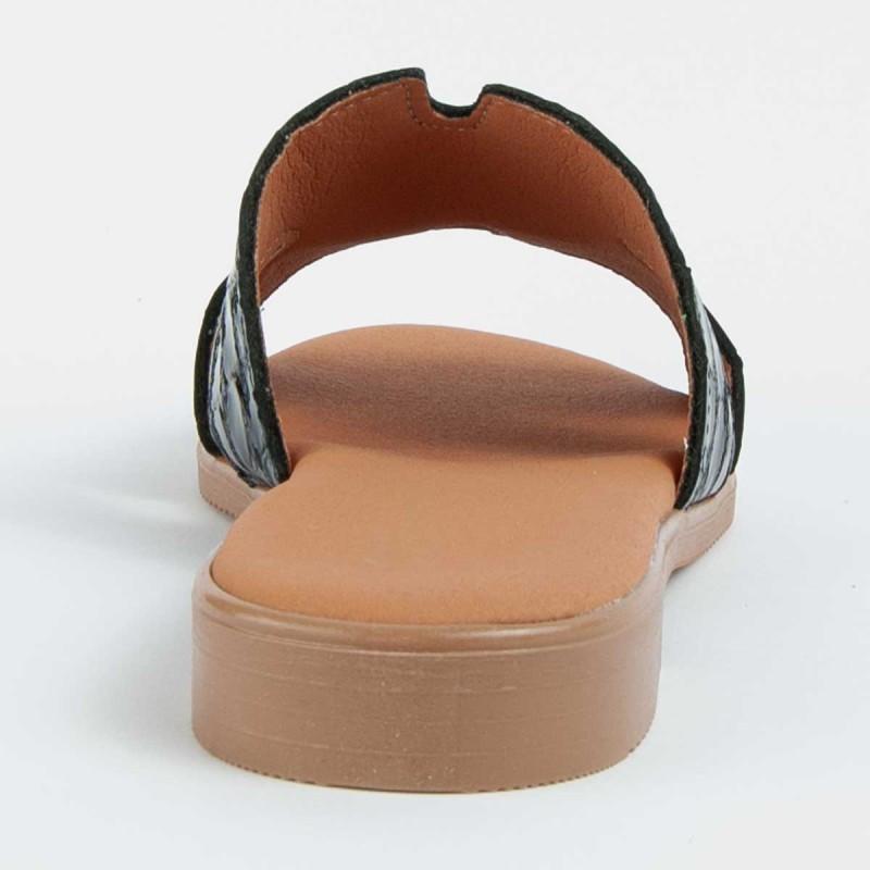 Women's Leather Sandal. Purapiel Hacca3 102714