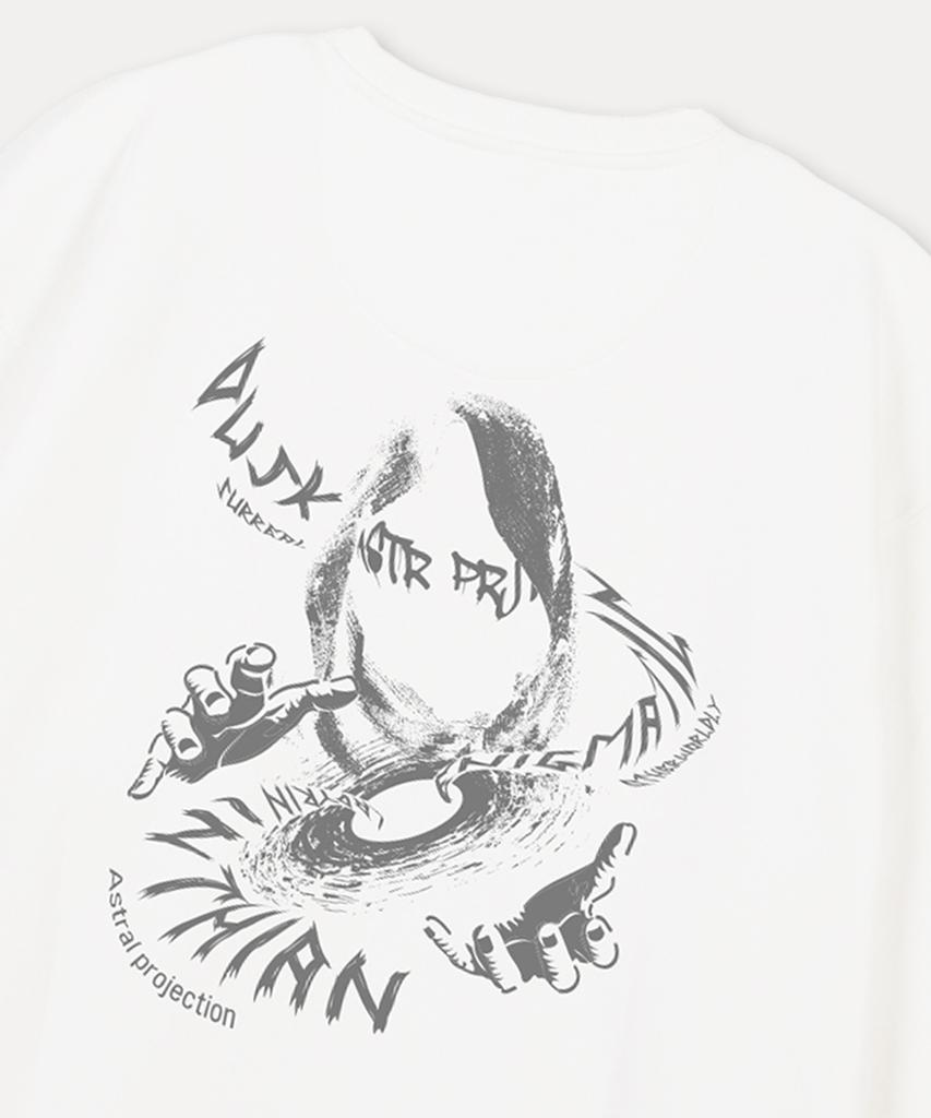 ASTRAL PROJECTION Ancient Monk Loose Fit Sweatshirt_White
