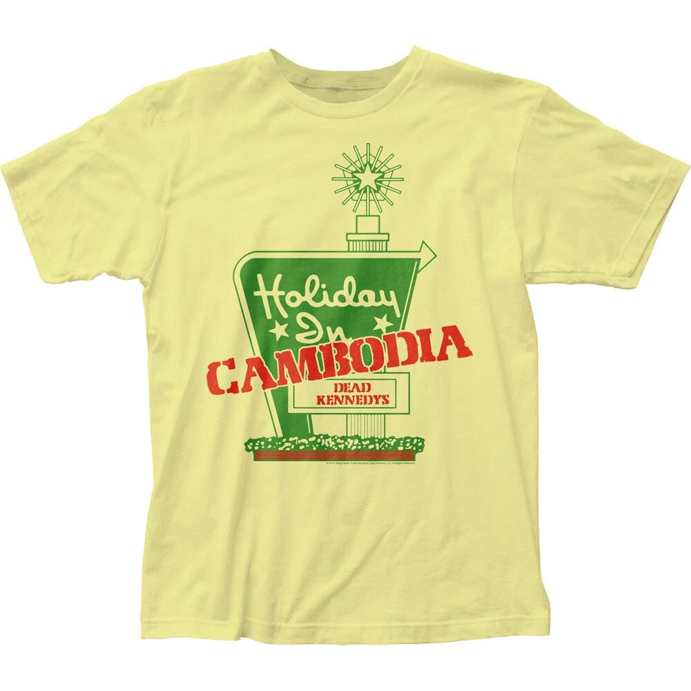 

Dead Kennedys Holiday In Cambodia Mens T Shirt Rock Music Classic Band Yellow 2XL