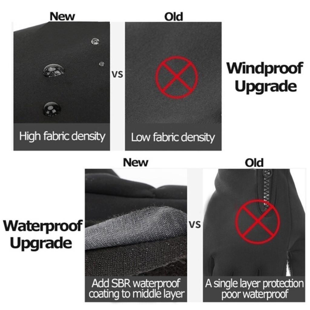 (Joy choose)Unisex Winter Thermal Outdoor Sports Waterproof Windproof Screen Induction Glove