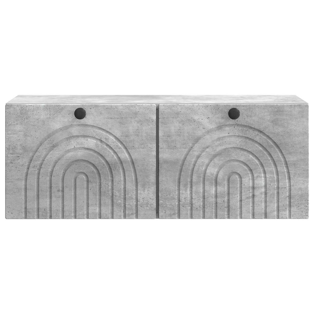 Wall Mounted TV Cabinet Concrete Grey 78.5 x 31 x 30 cm