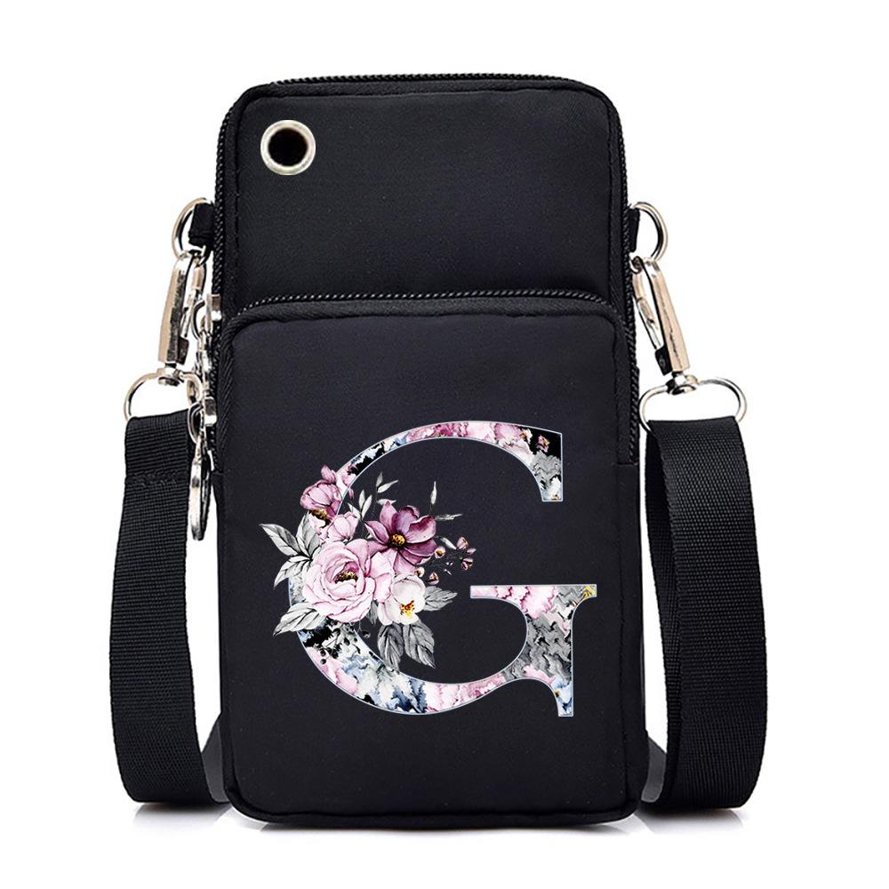 Printed casual portable messenger bag new shoulder bag multi-function fashion mobile phone bag
