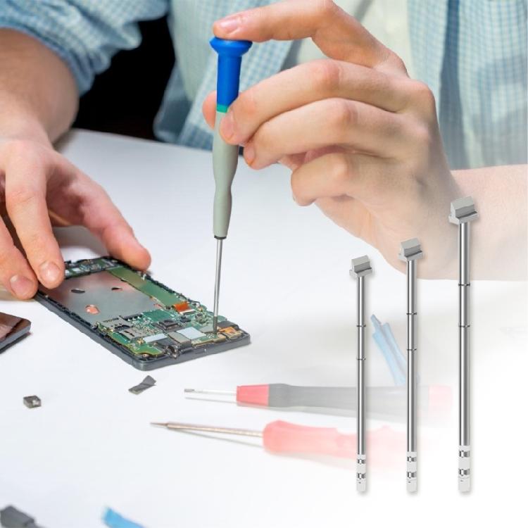 Multipurpose Heavy Duty T12 Soldering Tip with Flat Spade Edges for Circuit Board Restoration and Component Replacement