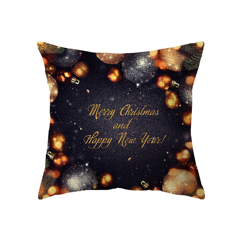 Home Decor Christmas Theme Decorative Print Pattern Cushion Cover Home Living Room Sofa Decor Throw Pillow Pillow Cover