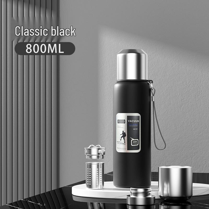 Drop-Resistant 316 Stainless Steel Travel Thermos Pot for Men - Portable, Large Capacity Outdoor Water Cup