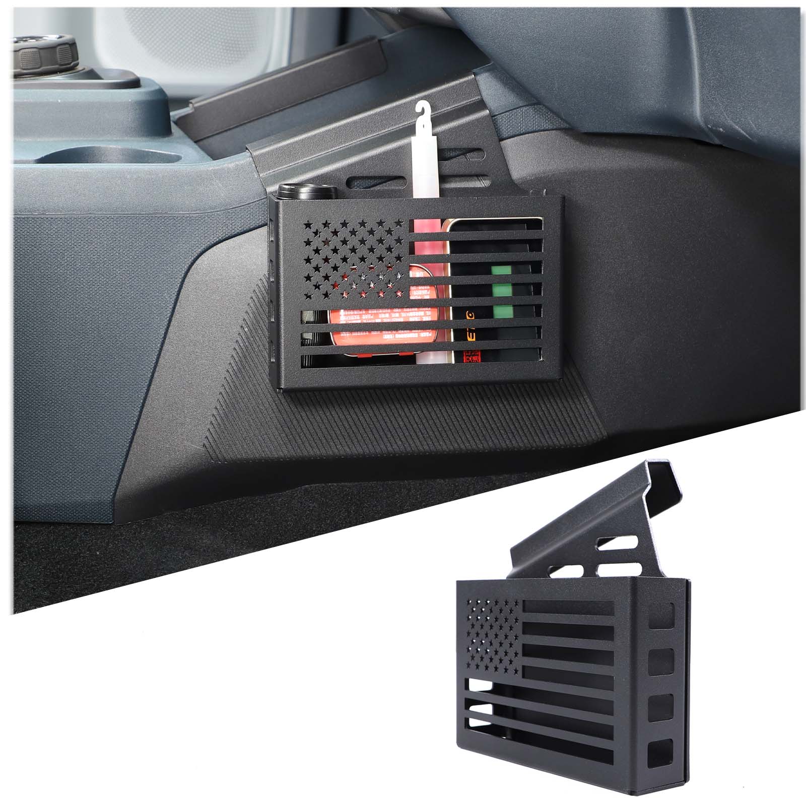 

Aluminium alloy For Ford Maverick 2026 Car Center Console Side Storage Box Multi-Function Mobile Phone Tray Car Accessories