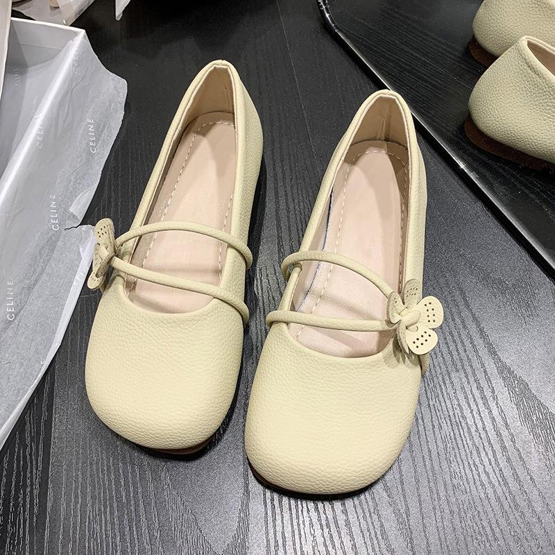 

Girls shoes 2025 new spring and summer children s soft-soled single shoes medium and old children s princess shoes foreign-style girls small le 31 абрикосовый