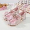 Girls' Single Shoes Elsa Princess Shoes New Spring and Autumn Style Baby Girls' Crystal Shoes Small Leather Shoes Children's High Heels