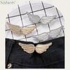 Portable Angel Wings Jeans Waist Button Adjustable Clips For Pant Skirts Waist Tightener Buckle Pin Button Clothing Supplies