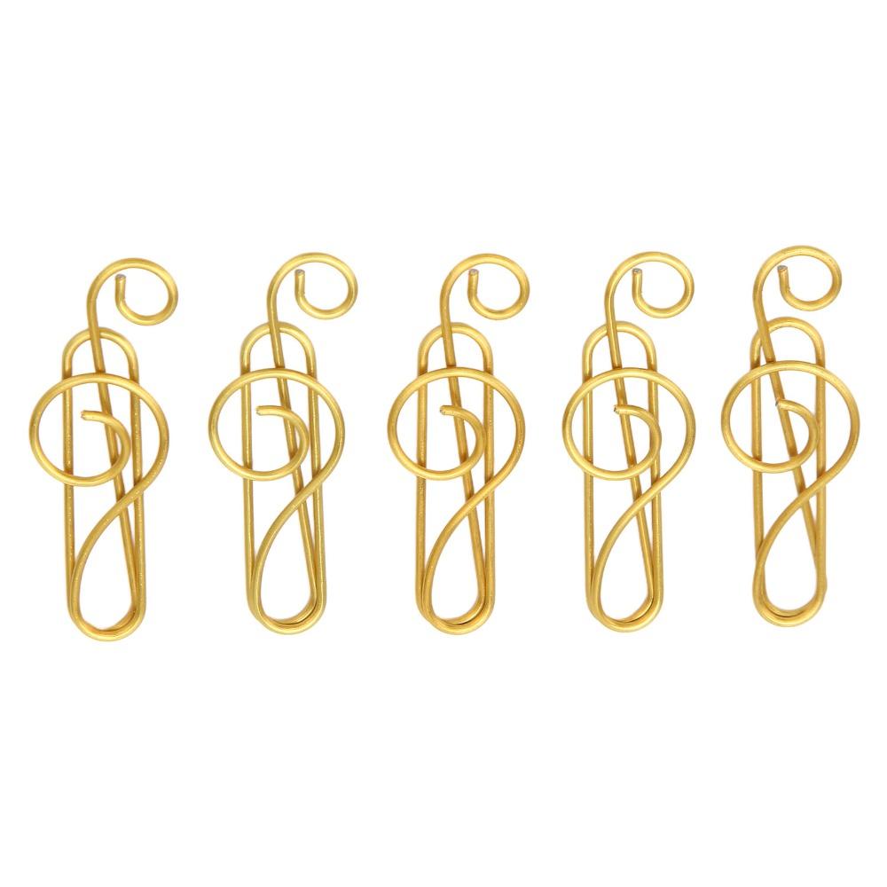 100 Pcs Music Note Shape Fancy Paperclips Anti Slip Cool Paper Clips Small Paper Clips  Notebook