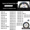 Winter Emergency Stainless Steel Anti-Skid Tire Chains for Cars, Trucks, and Vans