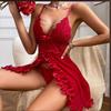 Women's Sleepwear Spaghetti Strap Dress Transparent Sexy Nightgowns Lace Pajamas Sexy Set Lingerie
