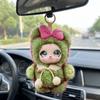 Cute Bag Charm Keychain Sparkling Big Eyes Backpack Decoration Plush Toy Keychain  Home Decor